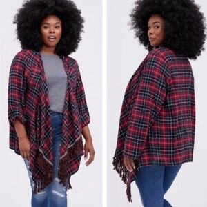 Torrid‎ Drape Front Cardigan EUC Women's Size 2X